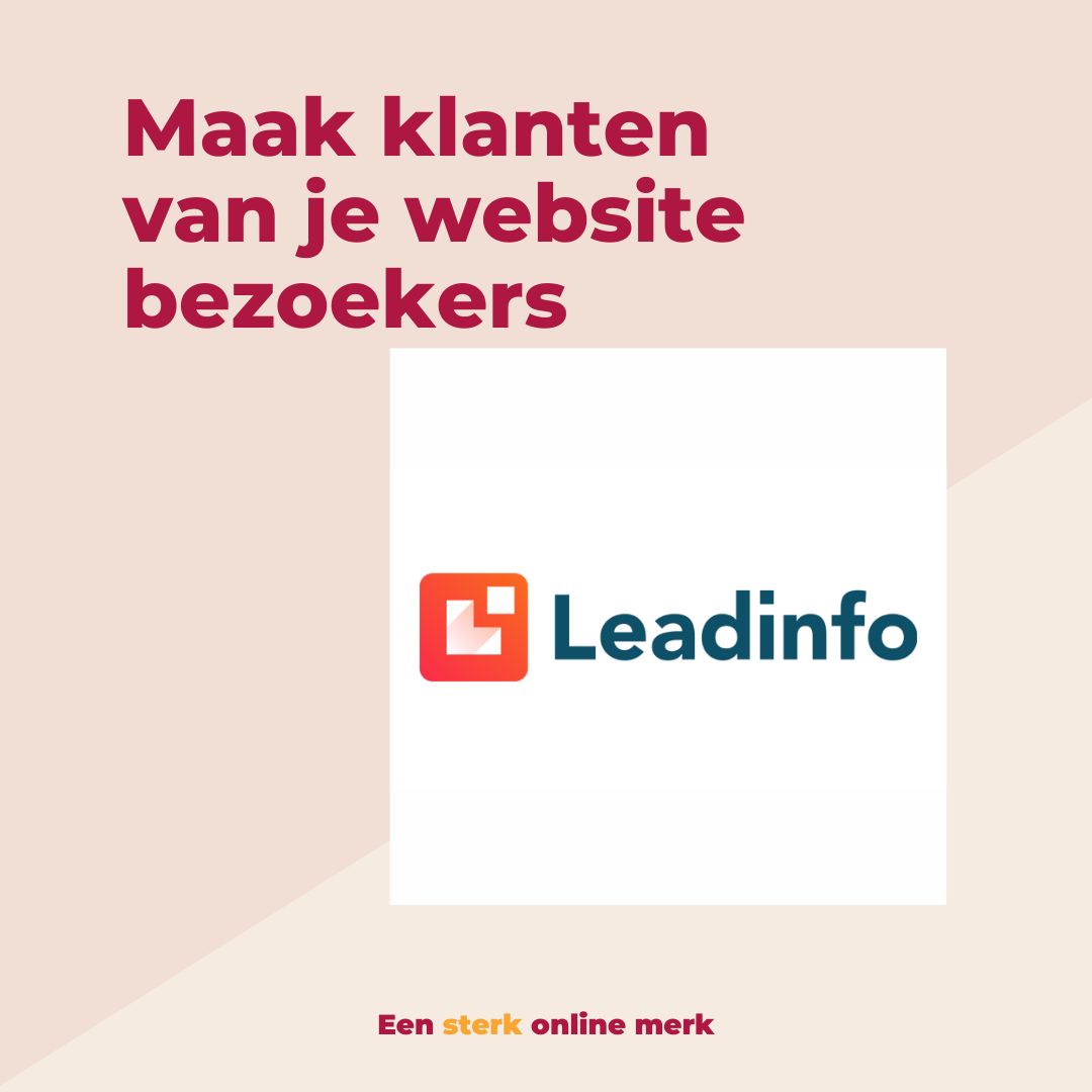 Maak klanten van je website bezoekers met Leadinfo